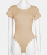 Femmes Guêpière Femmes Décontracté Plain Toutes Les Saisons Polyester Quotidien Standard Manches Courtes Col Rond Régulier