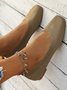 Chaussures à Tige Basse Femmes Décontracté Plain Toutes Les Saisons Respirable Bout Fermé Tissu de Maille Caoutchouc à Enfiler Chaussures à Tige Basse