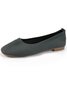 Chaussures à Tige Basse Femmes Décontracté Plain Toutes Les Saisons Respirable Bout Fermé Tissu de Maille Caoutchouc à Enfiler Chaussures à Tige Basse