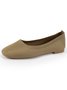 Chaussures à Tige Basse Femmes Décontracté Plain Toutes Les Saisons Respirable Bout Fermé Tissu de Maille Caoutchouc à Enfiler Chaussures à Tige Basse