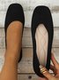 Chaussures à Tige Basse Femmes Décontracté Plain Toutes Les Saisons Respirable Bout Fermé Tissu de Maille Caoutchouc à Enfiler Chaussures à Tige Basse