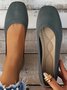 Chaussures à Tige Basse Femmes Décontracté Plain Toutes Les Saisons Respirable Bout Fermé Tissu de Maille Caoutchouc à Enfiler Chaussures à Tige Basse
