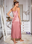 Ensembles de Pyjama Femmes Simple Bloc de Couleur Toutes Les Saisons Spandex Naturel Non-rides 1 jeu Demi Manche Élasticité moyenne