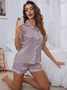 Ensembles de Pyjama Femmes Sexy Imprimé d'Animal Toutes Les Saisons Naturel Léger Vacances Manches Courtes Top Avec Pantalons Droit