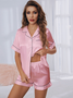 Ensembles de Pyjama Femmes Sexy Imprimé d'Animal Toutes Les Saisons Naturel Léger Vacances Manches Courtes Top Avec Pantalons Droit