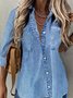 Blouses Décontracté Abstrait Printemps / Automne Polyester Aucune élasticité Quotidien Régulier Régulier Col de Chemise pour Femmes