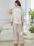 Ensembles de Pyjama Femmes Simple Plain Toutes Les Saisons Respirable Sportif & Intérieur Coupe Régulière Manches Longues Droit Régulier