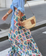 Jupes Ethnique Ethnique Printemps / Automne Polyester Micro-élasticité Vacances Ample Droit Régulier pour Femmes