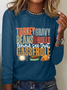 Chemises Printemps / Automne Simple Lettres de texte Léger Micro-élasticité Quotidien Coupe Régulière Manches Longues Régulier pour Femmes