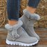 Bottes d'équitation Décontracté Plain Automne Zip Fête Suède Talon de Bloc Bout Rond Caoutchouc pour Femmes