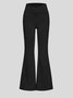 Jeans Femmes Décontracté Plain Printemps / Automne Naturel à Haute Élasticité Coupe Régulière Pantalon à pattes d'éléphant Toile de Jean Régulier
