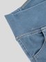 Jeans Femmes Décontracté Plain Printemps / Automne Naturel à Haute Élasticité Coupe Régulière Pantalon à pattes d'éléphant Toile de Jean Régulier