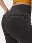 Jeans Femmes Décontracté Plain Printemps / Automne Naturel à Haute Élasticité Coupe Régulière Pantalon à pattes d'éléphant Toile de Jean Régulier