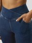 Jeans Femmes Décontracté Plain Printemps / Automne Naturel à Haute Élasticité Coupe Régulière Pantalon à pattes d'éléphant Toile de Jean Régulier