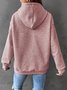 à Capuche Femmes Simple Printemps / Automne Chien Aucune élasticité Quotidien Ample Manches Longues Régulier Droit