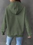 à Capuche Femmes Simple Printemps / Automne Chien Aucune élasticité Quotidien Ample Manches Longues Régulier Droit