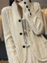 Cardigans Femmes Décontracté Plain Hiver Poids lourd Micro-élasticité Quotidien Manches Longues Laine/Tricot Droit