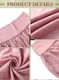 Pantalons Décontracté Plain Printemps / Automne Tricoté Ample Pantalon droit Droit Régulier Élasticité moyenne pour Femmes