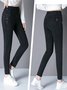 Jeans Femmes Décontracté Plain Printemps / Automne Naturel Aucune élasticité Quotidien Ample Long Droit