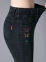 Jeans Femmes Décontracté Plain Printemps / Automne Naturel Aucune élasticité Quotidien Ample Long Droit