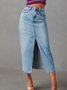 Jupes Décontracté Plain Printemps / Automne Naturel Aucune élasticité Quotidien Ample Maxi Trapèze pour Femmes