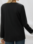 T-shirts Décontracté Printemps / Automne Unicolore Brillant Poids Moyen Adapté Régulier Trapèze T.-N.-L. pour Femmes