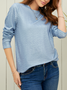 T-shirts Rayé Décontracté Printemps / Automne Jersey Manches Longues Col Rond Régulier Droit T.-N.-L. pour Femmes
