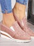 Chaussures Décontractées Femmes Décontracté Plain Toutes Les Saisons Faire la navette à Enfiler Talon Bas PU PU à Enfiler