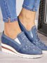 Chaussures Décontractées Femmes Décontracté Plain Toutes Les Saisons Faire la navette à Enfiler Talon Bas PU PU à Enfiler