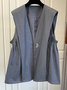 Sans Manches Régulier Plain Gilet pour Femmes
