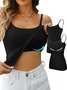 Camisole Femmes Décontracté Plain Été à Bretelles Quotidien Ample Régulier Gallus Droit