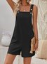 Deux Pièces Ensembles Femmes Décontracté Plain Été Polyester Naturel Ample Sans Manches Top Avec Pantalons Droit