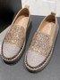 Chaussures Décontractées Décontracté Plain Toutes Les Saisons Polyester à Enfiler Talon Bas Bout Rond Caoutchouc à Enfiler pour Femmes