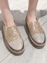 Chaussures Décontractées Décontracté Plain Toutes Les Saisons Polyester à Enfiler Talon Bas Bout Rond Caoutchouc à Enfiler pour Femmes