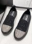 Chaussures Décontractées Décontracté Plain Toutes Les Saisons Polyester à Enfiler Talon Bas Bout Rond Caoutchouc à Enfiler pour Femmes