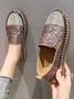 Chaussures Décontractées Décontracté Plain Toutes Les Saisons Polyester à Enfiler Talon Bas Bout Rond Caoutchouc à Enfiler pour Femmes