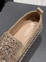 Chaussures Décontractées Décontracté Plain Toutes Les Saisons Polyester à Enfiler Talon Bas Bout Rond Caoutchouc à Enfiler pour Femmes