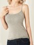 Camisole Femmes Décontracté Plain Été à Bretelles Micro-élasticité Coupe Régulière Régulier Gallus Droit