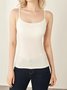 Camisole Femmes Décontracté Plain Été à Bretelles Micro-élasticité Coupe Régulière Régulier Gallus Droit