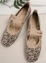 Chaussures à Tige Basse Décontracté Abstrait Toutes Les Saisons Quotidien Bout Carré Tissu de Maille Tissu Caoutchouc à Enfiler pour Femmes