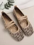 Chaussures à Tige Basse Décontracté Abstrait Toutes Les Saisons Quotidien Bout Carré Tissu de Maille Tissu Caoutchouc à Enfiler pour Femmes