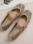 Chaussures à Tige Basse Décontracté Abstrait Toutes Les Saisons Quotidien Bout Carré Tissu de Maille Tissu Caoutchouc à Enfiler pour Femmes