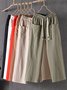 Pantalons Décontracté Plain Printemps / Automne Quotidien Ample Taille Moyenne Standard Long Régulier pour Femmes