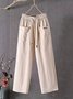 Pantalons Décontracté Plain Printemps / Automne Quotidien Ample Taille Moyenne Standard Long Régulier pour Femmes