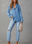 Blouses Décontracté Abstrait Printemps / Automne Polyester Aucune élasticité Quotidien Régulier Régulier Col de Chemise pour Femmes