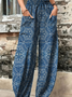 Pantalons Décontracté Ethnique Printemps / Automne Naturel Aucune élasticité Quotidien Ample Pantalons Harem Droit pour Femmes