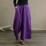 Pantalons Femmes Décontracté Plain Printemps / Automne Coton Naturel Aucune élasticité Pantalons à Jambe Large Long Droit