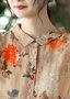 Blouses Femmes Décontracté Abstrait Printemps / Automne Polyester Aucune élasticité Vacances Manches trois quarts Régulier Droit