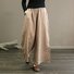Pantalons Femmes Décontracté Plain Printemps / Automne Coton Naturel Aucune élasticité Pantalons à Jambe Large Long Droit
