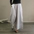 Pantalons Femmes Décontracté Plain Printemps / Automne Coton Naturel Aucune élasticité Pantalons à Jambe Large Long Droit